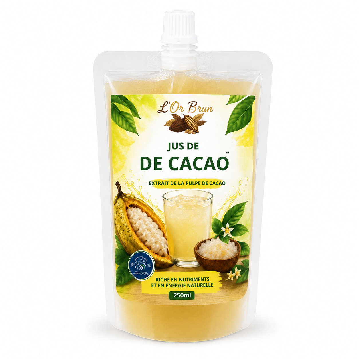 Poche de 250 ml de jus de cacao KIC